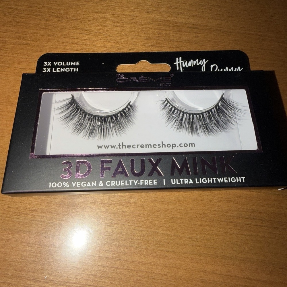 The Creme Shop - Hunny Bunny 3D Faux Mink EyeLashes - NEW - vegan cruelty free